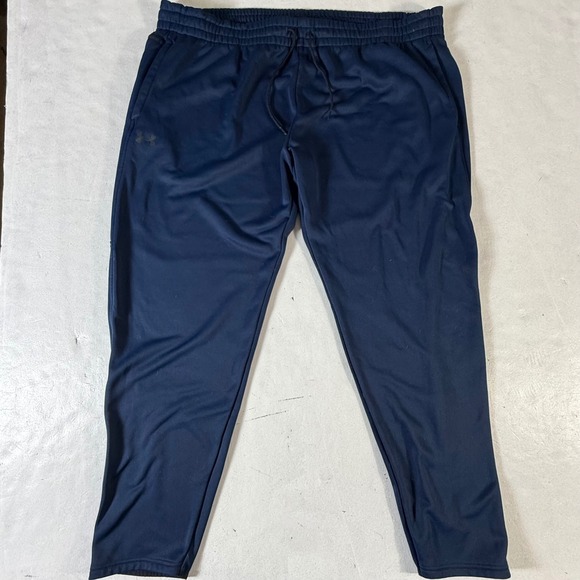 Under Armour ColdGear Sweatpants Men's 4XL Loose Fit Joggers Navy Blue Stretch - Picture 2 of 9